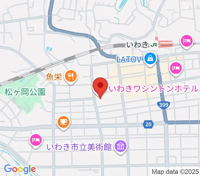 ウインズ・ユーいわき店の地図