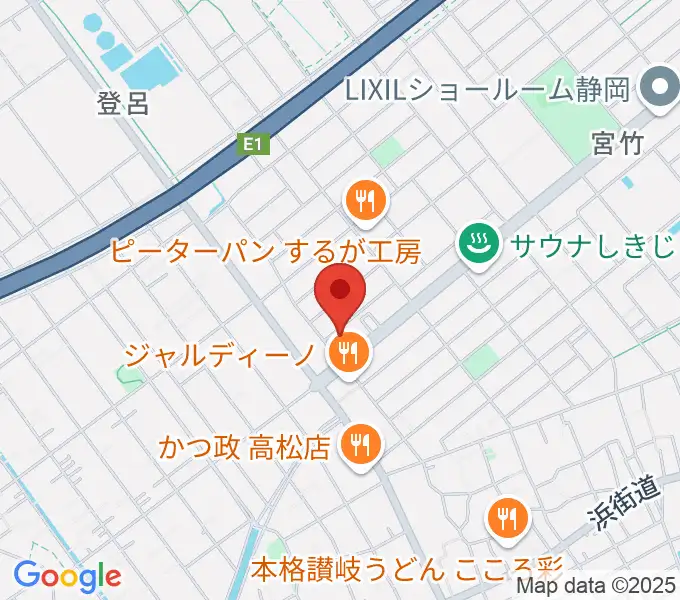 音楽天国・静岡駿河店の地図