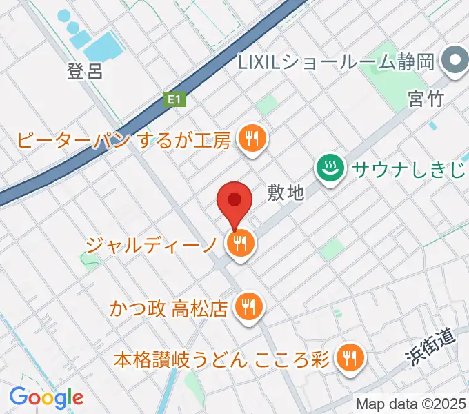 音楽天国・静岡駿河店の地図