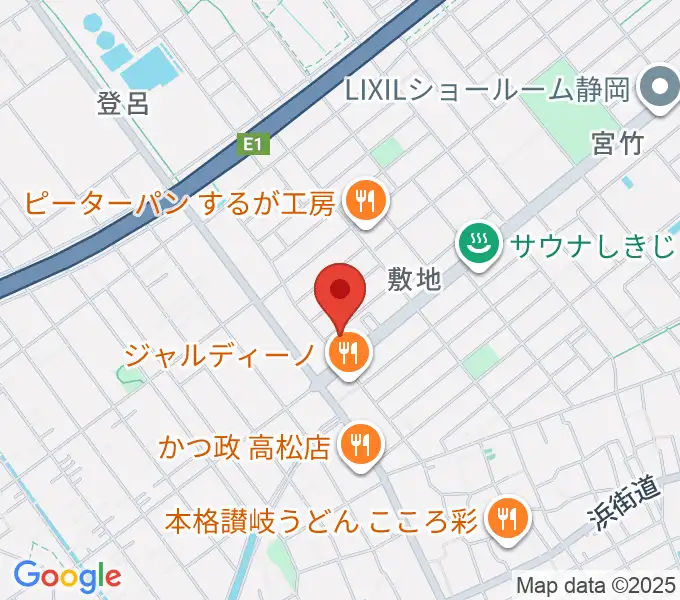 音楽天国・静岡駿河店の地図