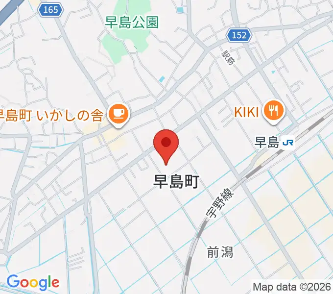 早島町町民総合会館ゆるびの舎の地図