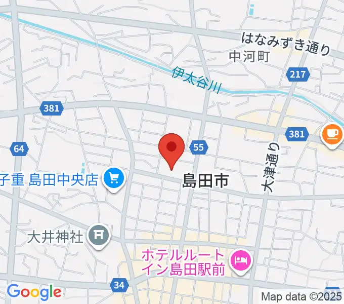 島田市民総合施設プラザおおるりの地図