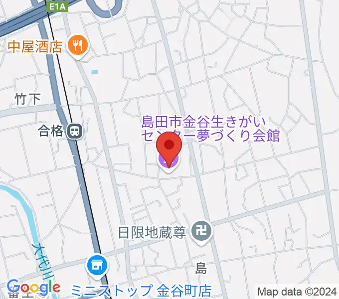 夢づくり会館の地図