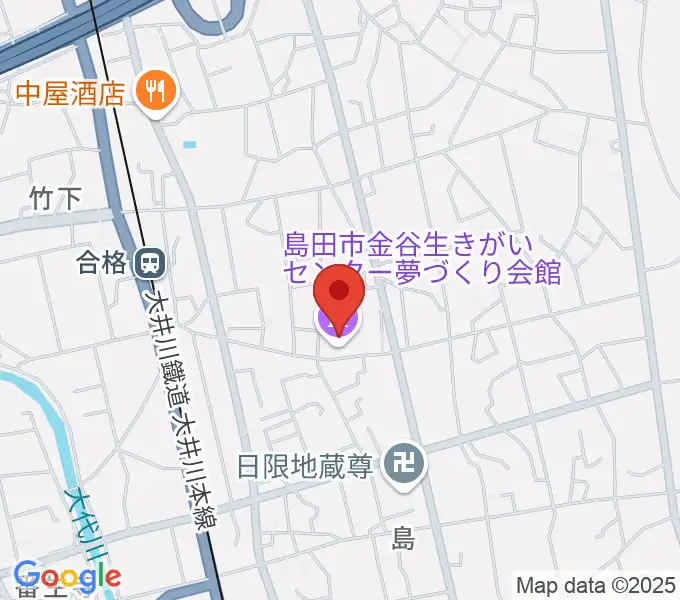 夢づくり会館の地図