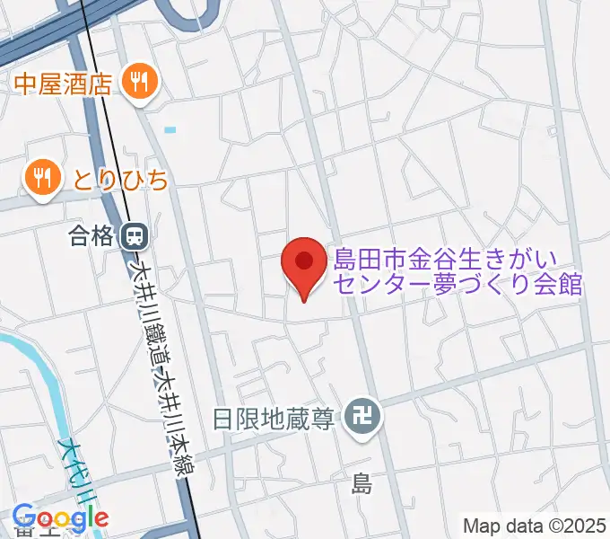 夢づくり会館の地図
