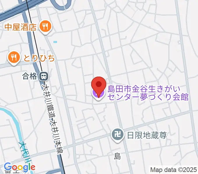 夢づくり会館の地図