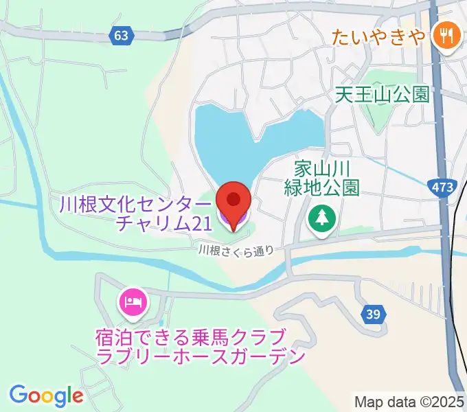 島田市川根文化センターチャリム21の地図