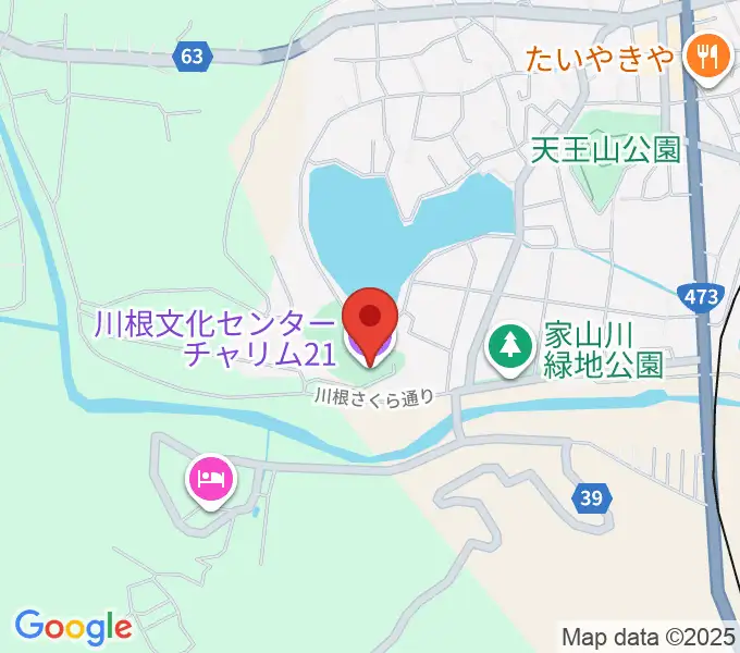 島田市川根文化センターチャリム21の地図