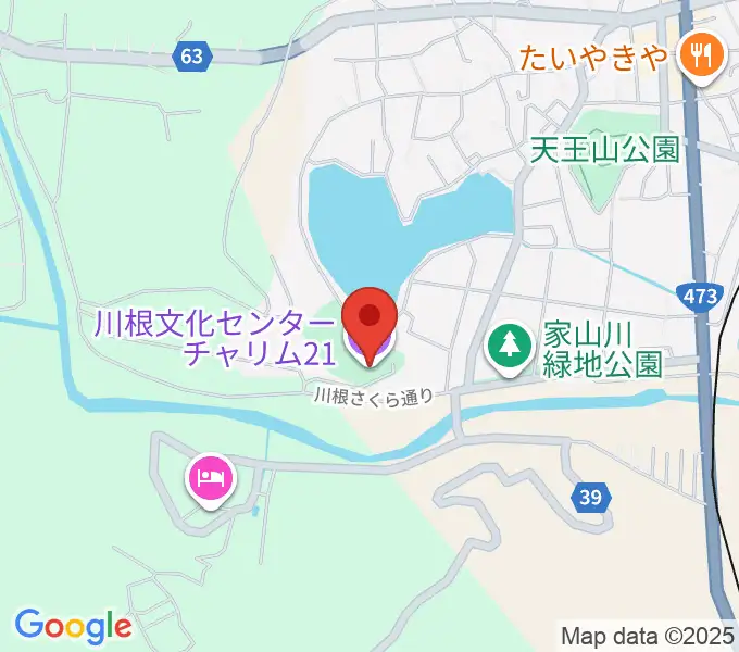 島田市川根文化センターチャリム21の地図