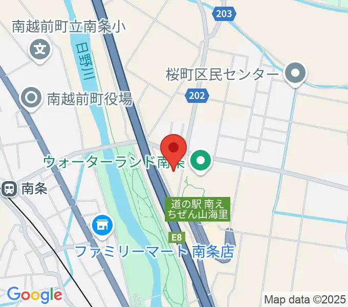 南越前文化会館の地図