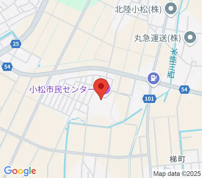 小松市民センターの地図