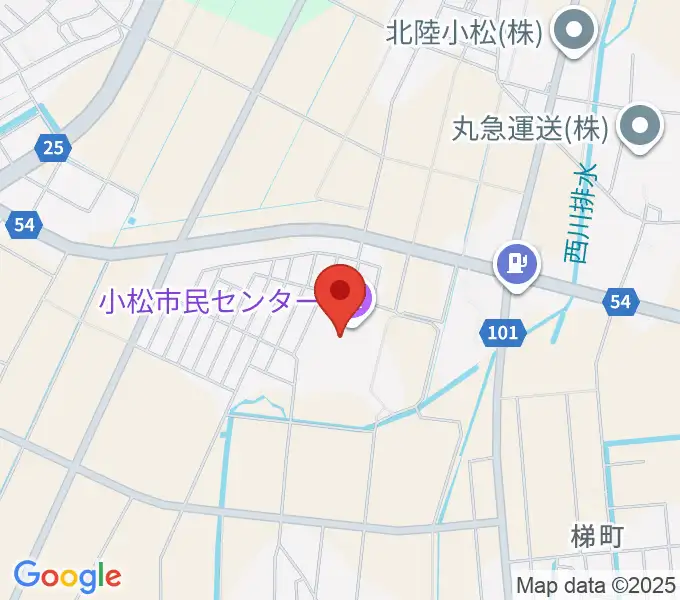 小松市民センターの地図