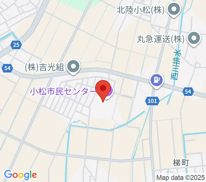 小松市民センターの地図