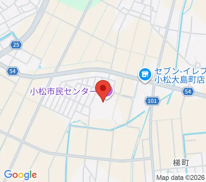 小松市民センターの地図
