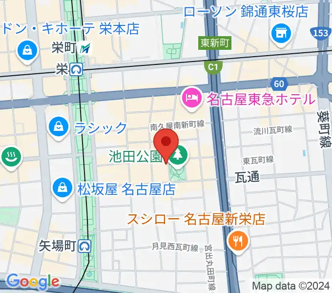 名古屋栄Brushupの地図