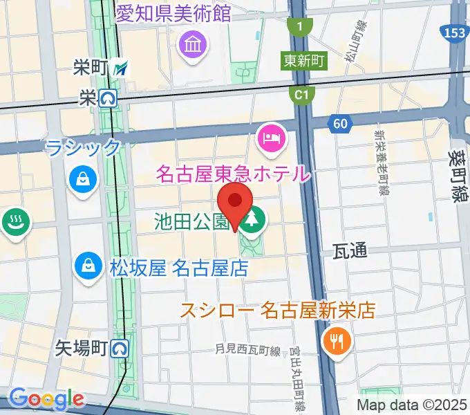 名古屋栄Brushupの地図