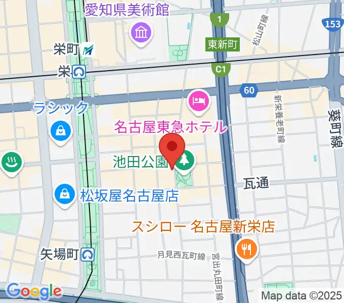 名古屋栄Brushupの地図