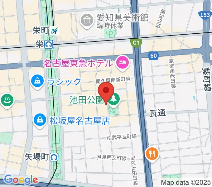 名古屋栄Brushupの地図