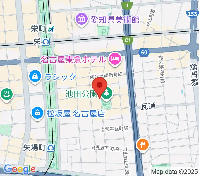 名古屋栄Brushupの地図