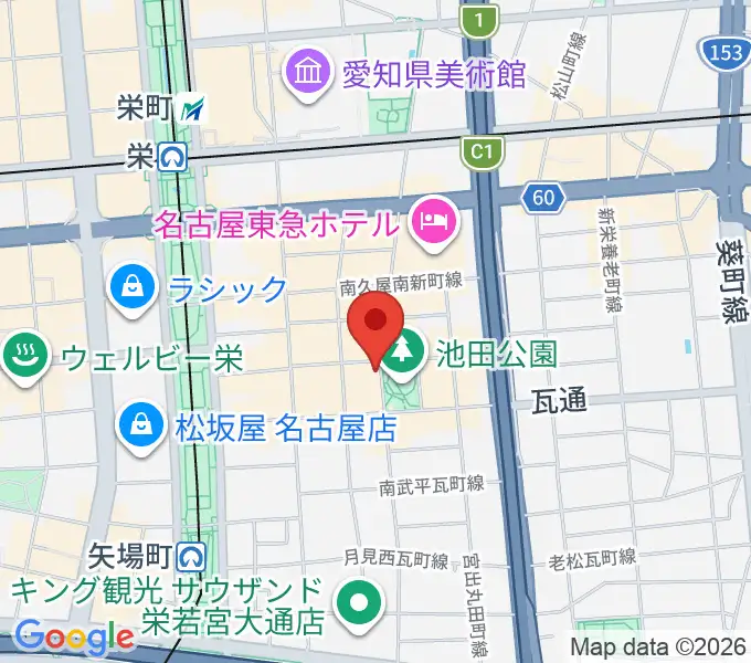 名古屋栄Brushupの地図
