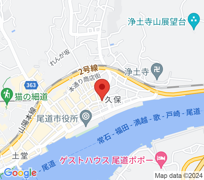 尾道STUDIO BOUNDの場所