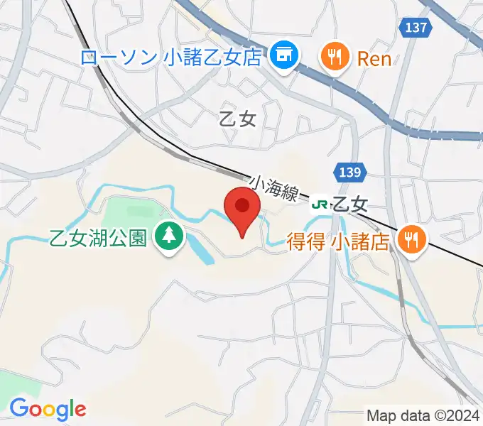 小諸市文化会館の地図