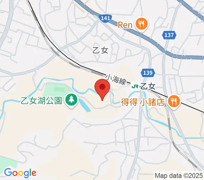 小諸市文化会館の地図