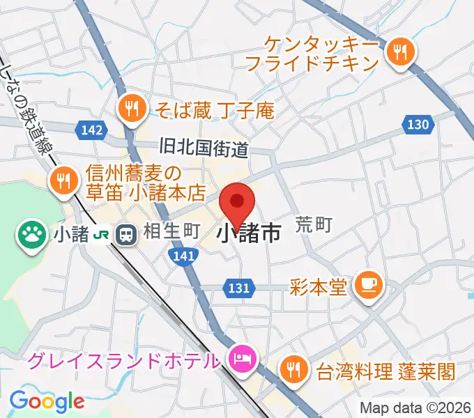 小諸市市民交流センターの地図