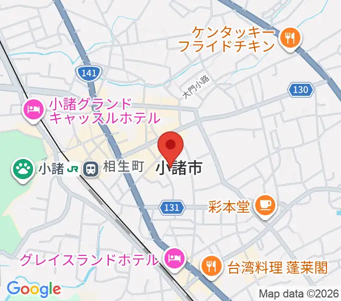 小諸市市民交流センターの地図