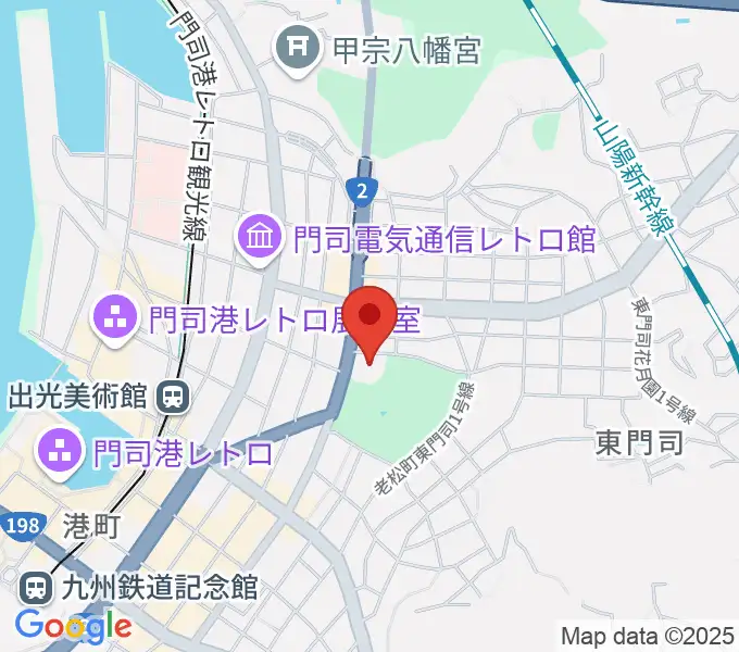 門司市民会館の地図