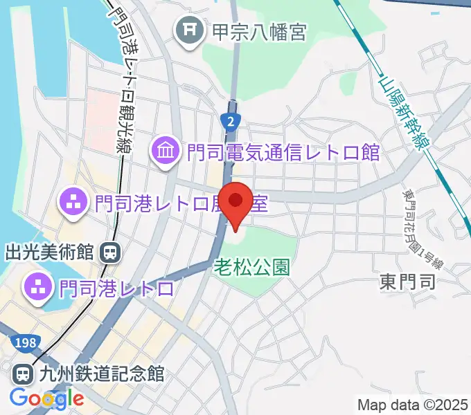 門司市民会館の地図
