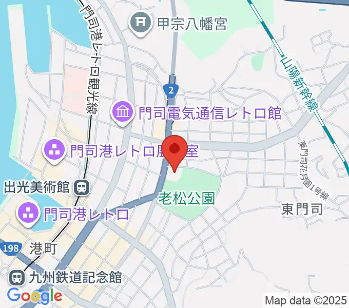 門司市民会館の地図