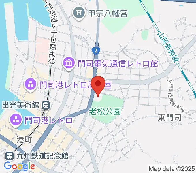 門司市民会館の地図