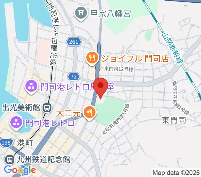 門司市民会館の地図
