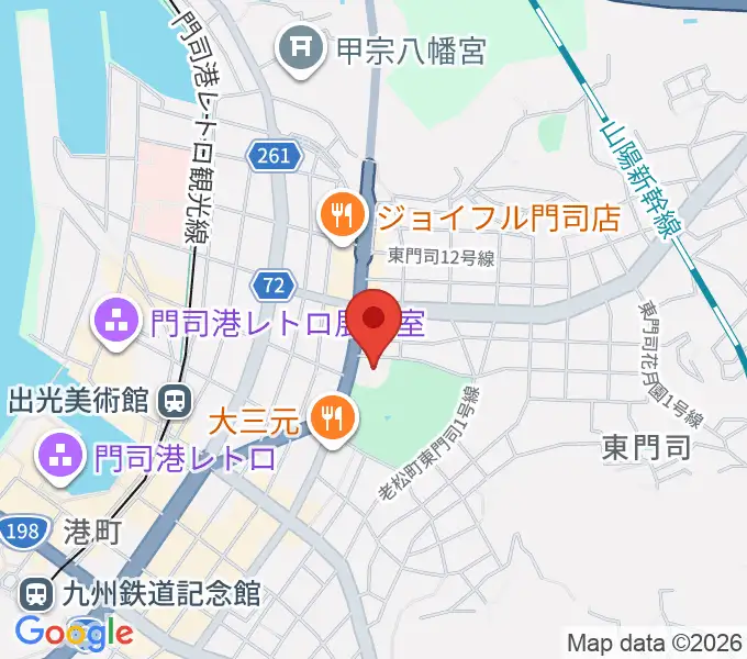 門司市民会館の地図
