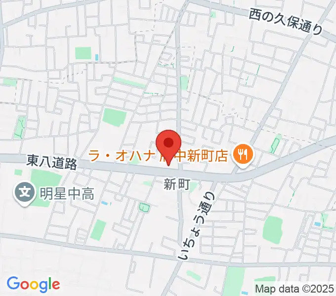 府中スタジオパステルの地図