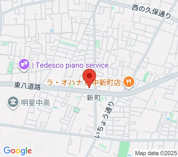 府中スタジオパステルの地図