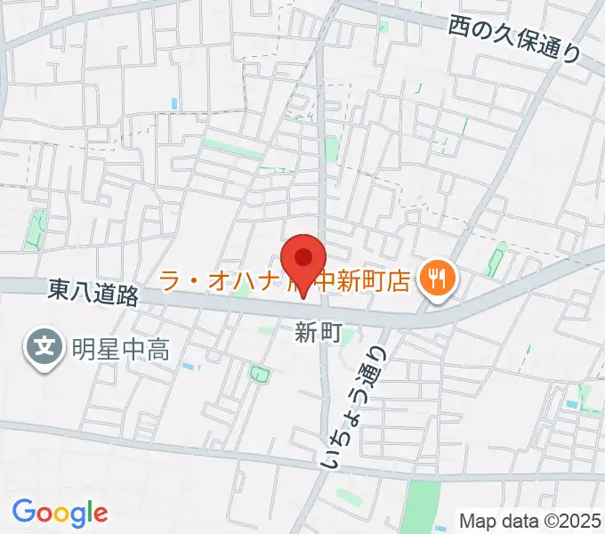 府中スタジオパステルの地図