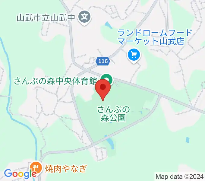 さんぶの森文化ホールの地図