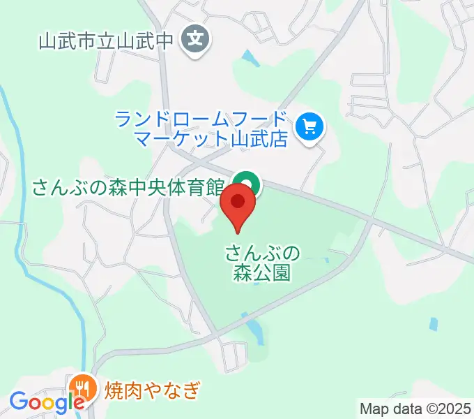 さんぶの森文化ホールの地図