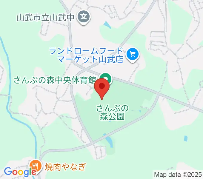 さんぶの森文化ホールの地図