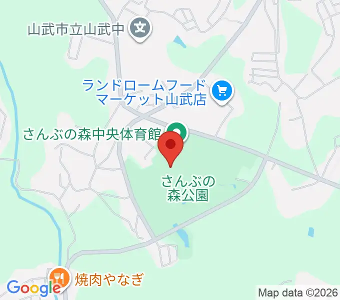 さんぶの森文化ホールの地図