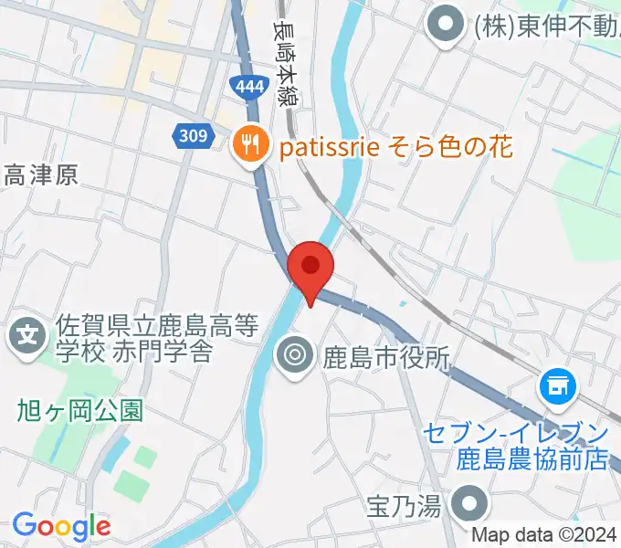 鹿島市生涯学習センター・エイブルの地図