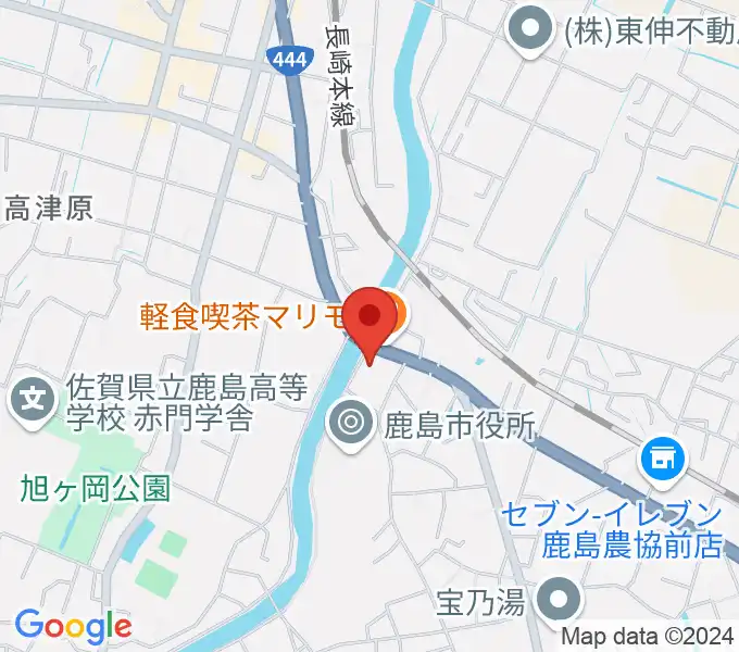 鹿島市生涯学習センター・エイブルの地図