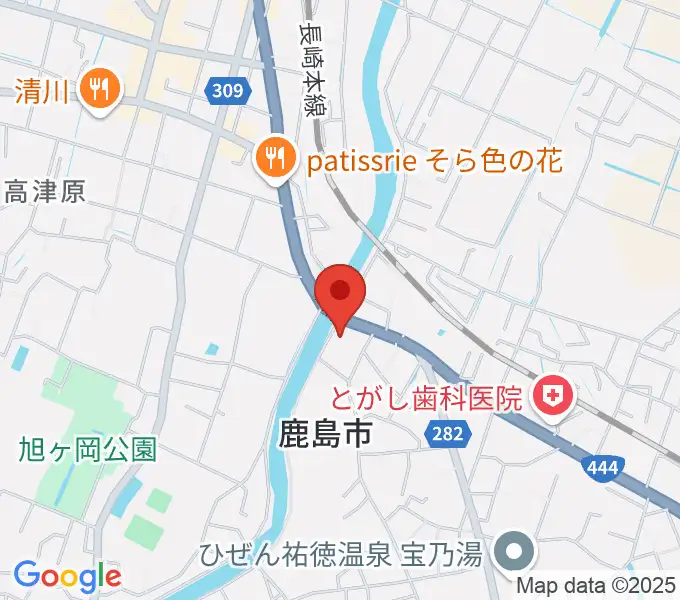 鹿島市生涯学習センター・エイブルの地図