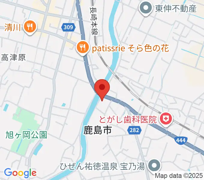 鹿島市生涯学習センター・エイブルの地図