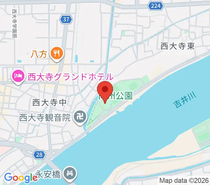 岡山市立西大寺公民館の地図