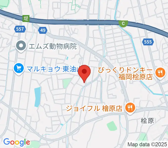 T&Sスタジオの地図
