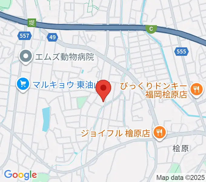 T&Sスタジオの地図