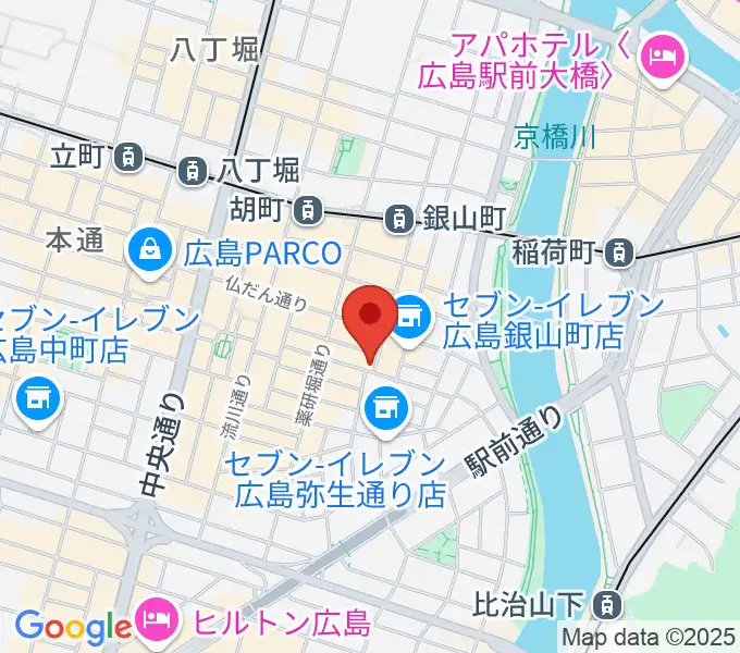 広島CONQUESTの地図